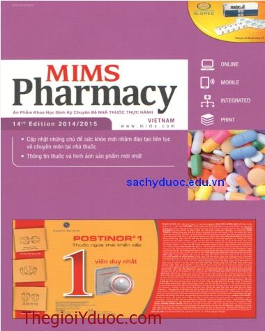 Sách MIMS pharmacy việt nam 2015 mới phát hành - cẩm nang nhà thuốc thực hành 